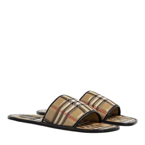 burberry slide men|men's burberry leather slide shoes.